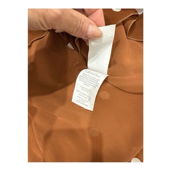 NICHOLAS
Rust Spot Wrap Frill Mini Dress US size 6 - Picture 15 of 17